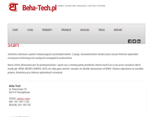 Tablet Screenshot of beha-tech.pl